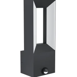 Eglo LED-Außenwandleuchte Riforano mit Sensor schwarz-weiß