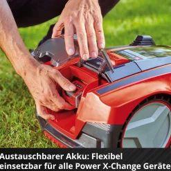 Einhell Mähroboter Freelexo Cam 500 inkl Ladegerät u 3,0 AH Akku