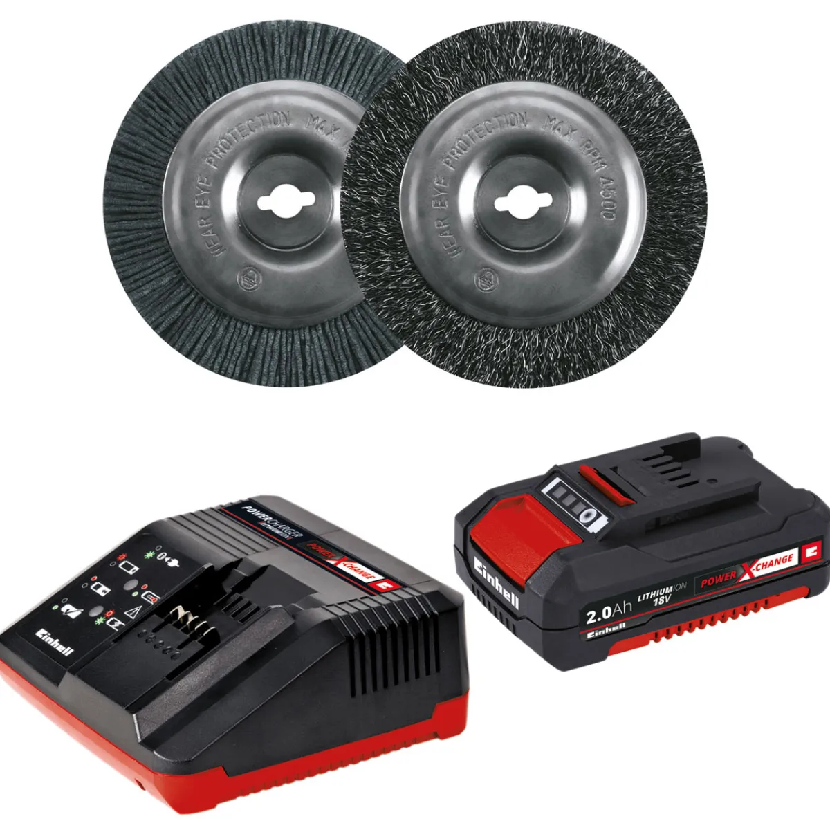 Einhell Akku-Fugenreiniger-Set GE-CC 18 Li mit Akku 5-teilig