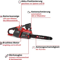 Einhell Professional Akku-Kettensäge GP-LC 36/40 Li BL-Solo