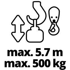 Seilhebezug TC-EH 500^Einhell Hot