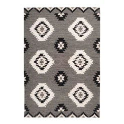 Ethno-Teppich Ethnie 400 grau
