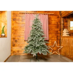 Künstlicher Weihnachtsbaum Frost Fichte 116x180cm Grün Weiß*Evergreen Hot