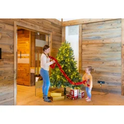 Künstlicher Weihnachtsbaum Vermont Fichte inkl. LEDs 129x180cm Grün*Evergreen New