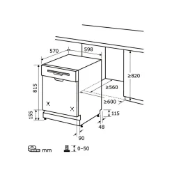 Einbau-Geschirrspüler EGSP2113-EB-030E inox teilintegriert^exquisit New