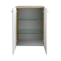 Fackelmann Doppel-Midischrank B.Style 602 x 826 x 320 mm Sandeiche/Weiß