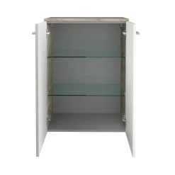 Fackelmann Doppel-Midischrank B.Style 602 x 826 x 320 mm Nature Oak/Weiß