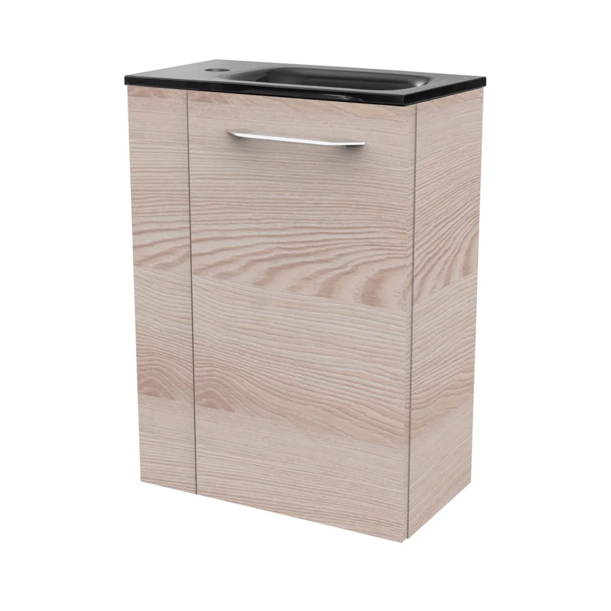 Fackelmann Gäste-WC Glasbecken SBC 450 x 97 x 250 mm Grau links wie rechts verwendbar