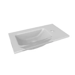 Gäste-WC Glasbecken SBC 450 x 97 x 250 mm Weiß links wie rechts verwendbar^Fackelmann Sale