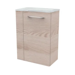 Gäste-WC Glasbecken SBC 450 x 97 x 250 mm Weiß links wie rechts verwendbar^Fackelmann Sale
