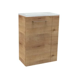 Gäste-WC Glasbecken SBC 450 x 97 x 250 mm Weiß links wie rechts verwendbar^Fackelmann Sale