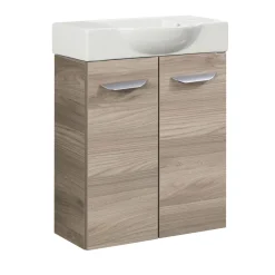 Gäste-WC Keramikbecken SBC 545 x 145 x 317 mm Weiß Hahnloch rechts*Fackelmann Outlet
