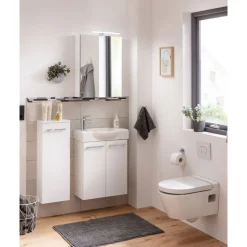 Gäste-WC Midischrank slim SBC 302 x 826 x 170 mm Weiß*Fackelmann New