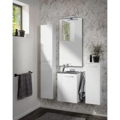 Gäste-WC Midischrank slim SBC 302 x 826 x 170 mm Weiß*Fackelmann New
