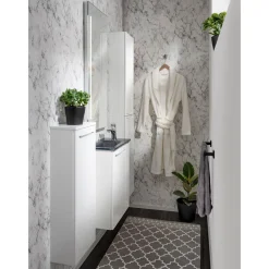 Gäste-WC Midischrank slim SBC 302 x 826 x 170 mm Weiß*Fackelmann New