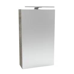 Fackelmann Gäste-WC Spiegelschrank rechts SBC 400 x 680 x 153 mm NatureOak
