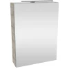 Fackelmann Gäste-WC Spiegelschrank links SBC 500 x 680 x 153 mm GrauEiche