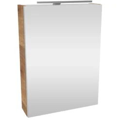 Fackelmann Gäste-WC Spiegelschrank rechts SBC 500 x 680 x 153 mm AstEiche