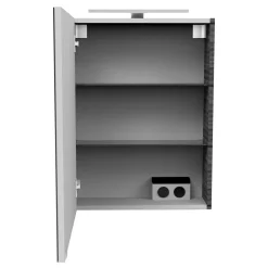 Fackelmann Gäste-WC Spiegelschrank links SBC 500 x 680 x 153 mm DarkOak