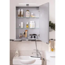 Gäste-WC Spiegelschrank rechts SBC 500 x 680 x 153 mm Weiß*Fackelmann Outlet