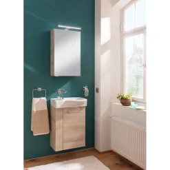Gäste-WC Spiegelschrank rechts SBC 400 x 680 x 153 mm Alaska-Esche*Fackelmann Discount