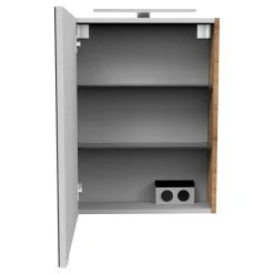 Fackelmann Gäste-WC Spiegelschrank links SBC 500 x 680 x 153 mm AstEiche