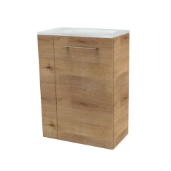 Gäste-WC Waschtischunterschrank rechts SBC 440 x 600 x 243 mm AstEiche*Fackelmann Hot