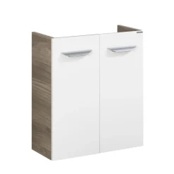Fackelmann Gäste-WC Waschtischunterschrank SBC 520 x 600 x 243 mm Steinesche/Weiß