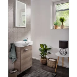 Fackelmann Gäste-WC Waschtischunterschrank links SBC 440 x 600 x 243 mm Steinesche