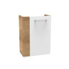 Gäste-WC Waschtischunterschrank rechts SBC 440 x 600 x 243 mm AstEiche/Weiß*Fackelmann