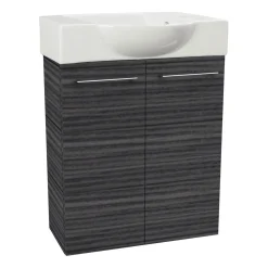 Fackelmann Gäste-WC Waschtischunterschrank SBC 520 x 600 x 243 mm DarkOak