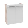Gäste-WC Waschtischunterschrank SBC 520 x 600 x 243 mm Alaska-Esche/Weiß^Fackelmann