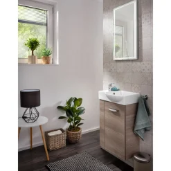 Fackelmann Gäste-WC Waschtischunterschrank rechts SBC 440 x 600 x 243 mm Steinesche