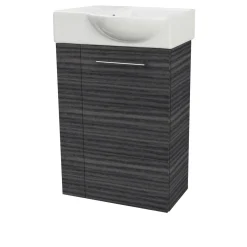 Gäste-WC Waschtischunterschrank rechts SBC 440 x 600 x 243 mm DarkOak*Fackelmann New