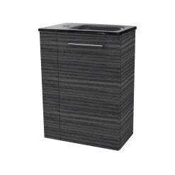Gäste-WC Waschtischunterschrank rechts SBC 440 x 600 x 243 mm DarkOak*Fackelmann New