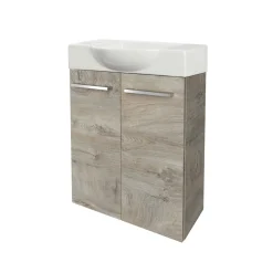 Fackelmann Gäste-WC Waschtischunterschrank SBC 520 x 600 x 243 mm NatureOak