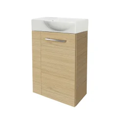 Gäste-WC Waschtischunterschrank rechts SBC 440 x 600 x 243 mm Sandeiche^Fackelmann Best