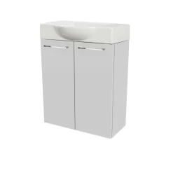 Gäste-WC Waschtischunterschrank SBC 520 x 600 x 243 mm Weiß^Fackelmann Sale