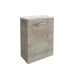 Fackelmann Gäste-WC Waschtischunterschrank links SBC 440 x 600 x 243 mm NatureOak