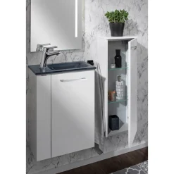 Gäste-WC Waschtischunterschrank rechts SBC 440 x 600 x 243 mm Weiß^Fackelmann Clearance