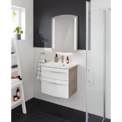 Fackelmann Waschtisch-Set B.Style 632 x 543 x 460 mm Nature Oak/Weiß