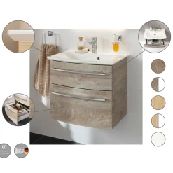 Waschtisch-Set B.Style 832 x 543 x 478 mm Nature Oak^Fackelmann Clearance