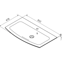 Waschtisch-Set B.Style 832 x 543 x 478 mm Nature Oak^Fackelmann Clearance