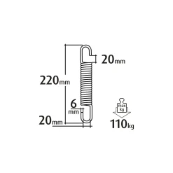 Feder für Hängesitz