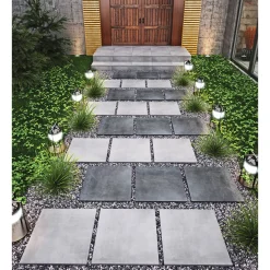 Feinsteinzeug-Platte „No. 1 Tile Tortuga“, grau, 60x60x2 cm