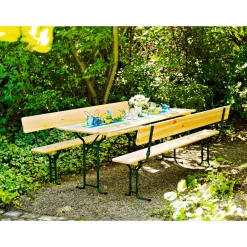 Festzeltgarnitur Komfort mit Tisch 220 x 70 cm
