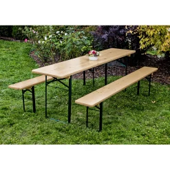 Festzeltgarnitur Standard mit Tisch 220 x 70 cm