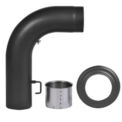 FIREFIX Rauchrohr 150 mm schwarz Set