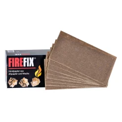 FIREFIX Anzündpapier 100 Stück aus Altpapier und Wachs