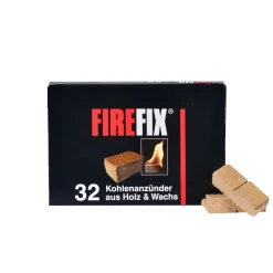 FIREFIX Öko-Anzündhilfe 32 Stück aus wachsgetränkter Holzfaser